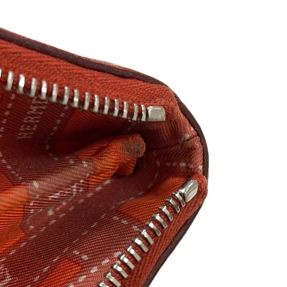 HERMES Azap Long silk in Epsom Brique - Picture 7 of 13